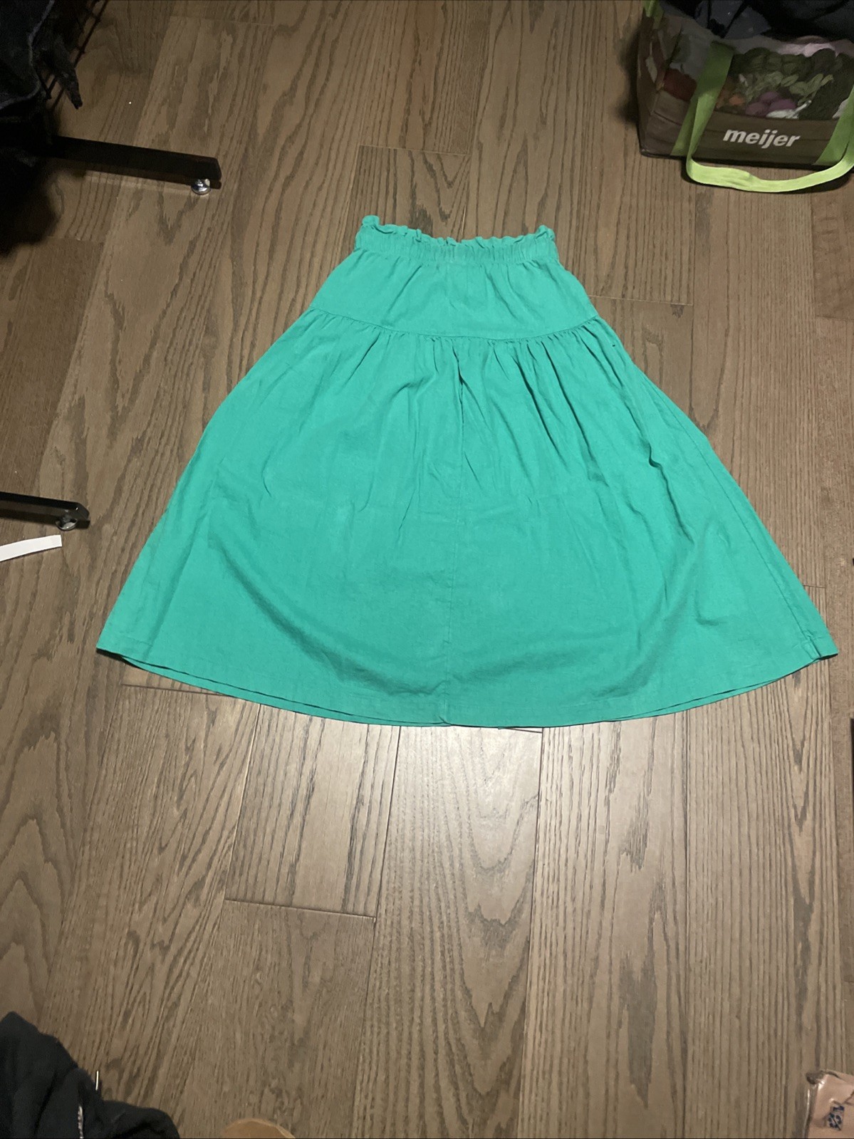 Universal Thread GREEN Button Up Tiered Maxi Skir… - image 8