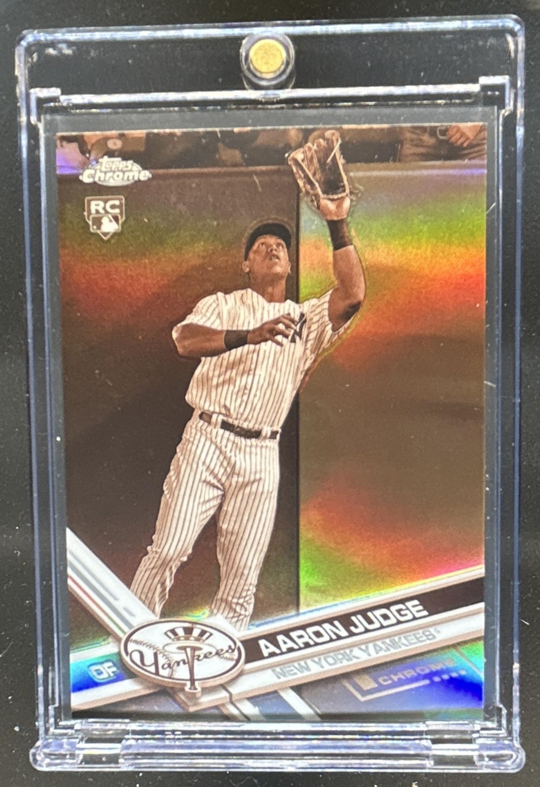 2017 Topps Chrome Aaron Judge RC Sepia Refractor Rookie #169 Yankees