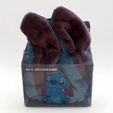 Disney Stitch Spa Headband Lilo Stitch Plush Ears Taste Beauty Blue Purple NEW