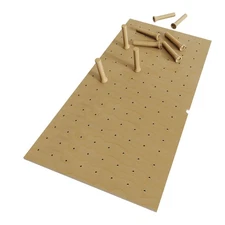 Dowell 39.25" x 21.25" Drawer Divider Organizer Wood Peg Board - 16Pegs
