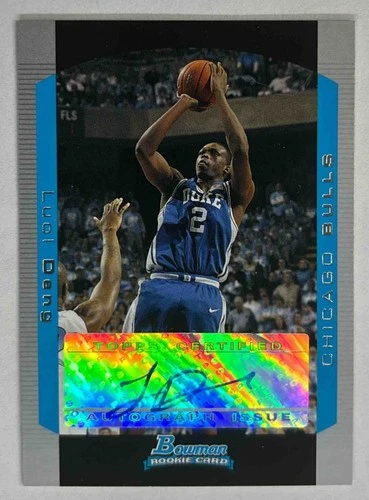 2004-05 Bowman Basketball Luol Deng #149 RC Auto Chicago Bulls Duke