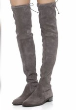 Stuart Weitzman Women s Gray Suede Over-the-K...