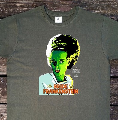 T-Shirt Retro Monster Horror 50s Frankenstein Bride Grusel Vintage M-XXL