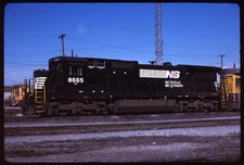 Original Rail Slide - NS Norfolk Southern 8665 Salt Lake City UT 5-23-1988