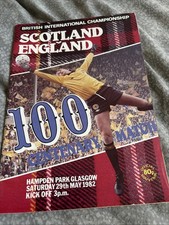 SCOTLAND V ENGLAND 1982 INTERNATIONAL