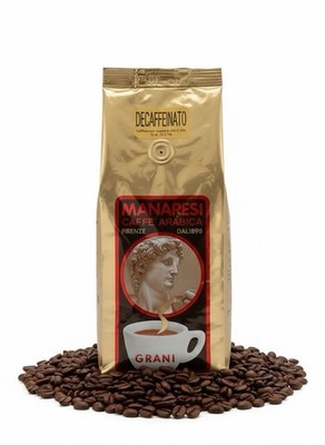 Manaresi Caffe Arabica Decaffeinato Decaf Coffee Beans Pantry Coffee Bean