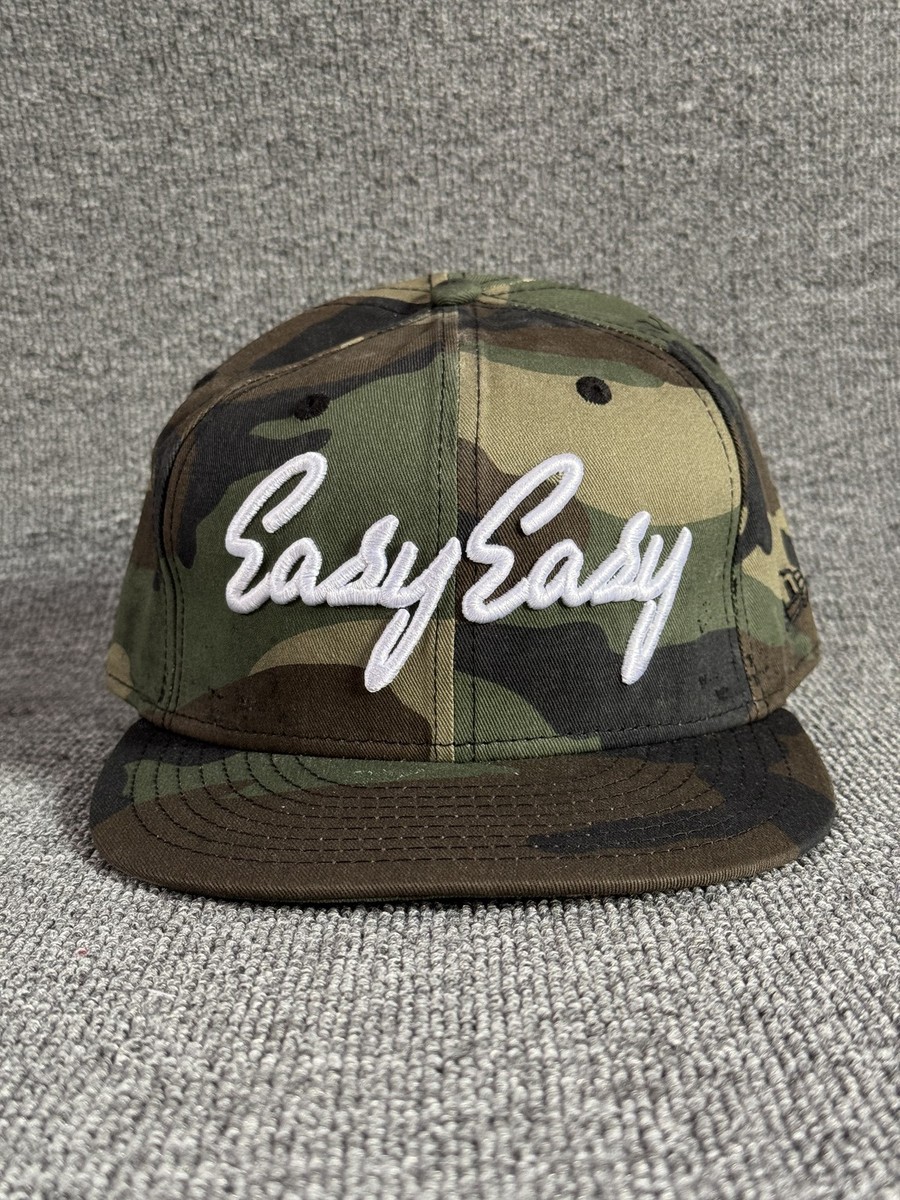 New Era Easy Easy 9FIFTY Snapback Camo Flat Brim Hat One Size