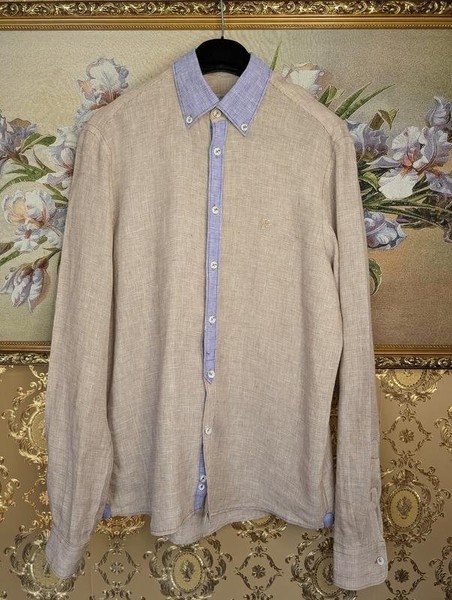 Women Roy Robson Shirt Lilac Linen 38