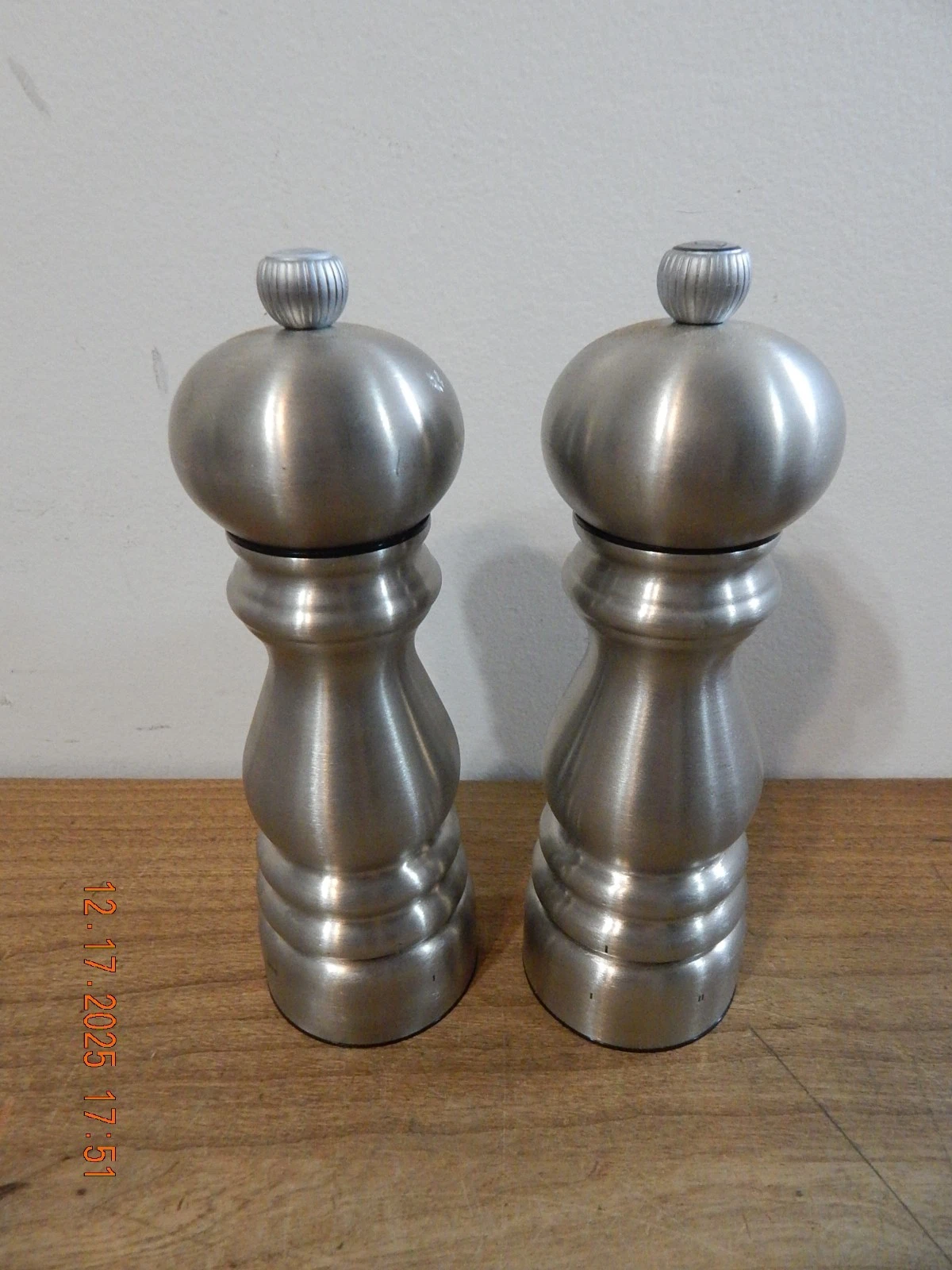 Peugeot Paris U'Select Pepper and Salt Mill Stainless Steel Set 7 3/8-Inch