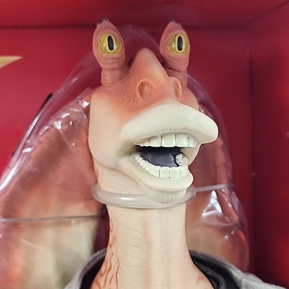 Thinkway Star Wars Tarro Binks 22 pulgadas Sistema de Despertar con Pit Droid Nuevo Foto 3 de 4