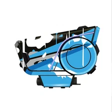 For Sena 60S Skin Stickers Matte Removable L16 Abstract Aqua