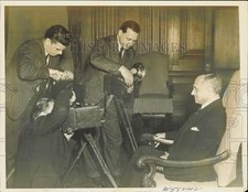 1940 Press Photo Assoc. Justice Felix Frankfurter celebrates 58th birthday, DC
