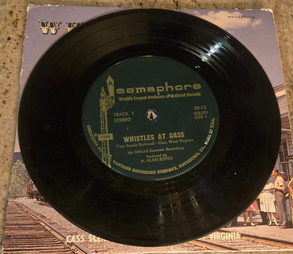 Whistles At Cass/ Cass Scenic Railroad 45 rpm - Image 3 of 4