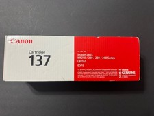 Canon Genuine Toner 137 Black 9435B001 1-Pack ImageCLASS Laser Printer