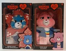 BOTH Netflix Care Bears x Stranger Things Grumpy Demogorgon Cheer Eleven 12 Inch
