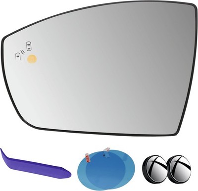 Driver Side Mirror Glass Compatible with Ford C-Max 2013-2018, Escape 2013-2016,