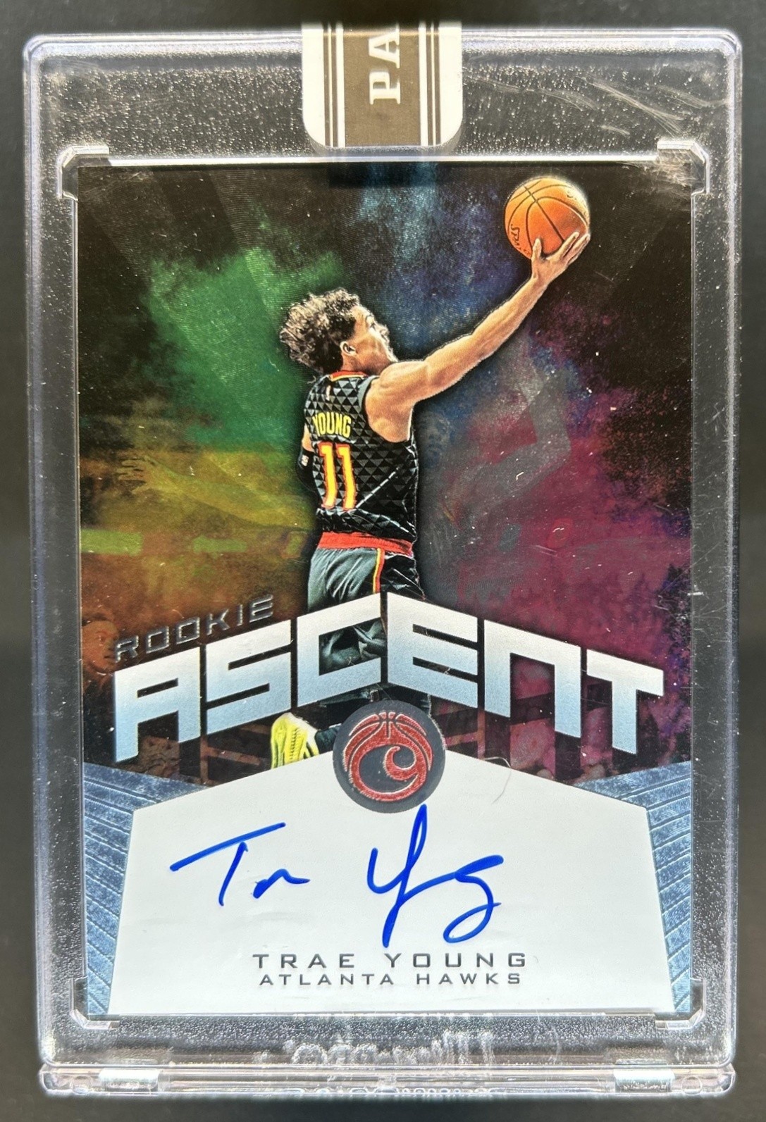 2018-19 Chronicles Trae Young Rookie Ascent RC Auto 2024 Black Box #1/1