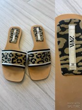 Zara Leopard Print Boho Chic Sandals