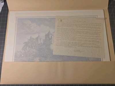 Jose Vives-Atsara San Antonio Missions 5 Print Portfolio w/ Original Folder
