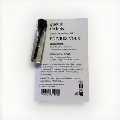 Versatile Paris | Gueule De Bois Extrait De Parfum Sample 1ml