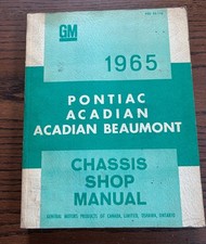 1965 Gm Pontiac Acadian Beaumont Chassis Shop Manual Oem Canada Psd 53-116 Orig.