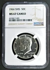 1966 SMS Kennedy Half NGC MS67 Cameo