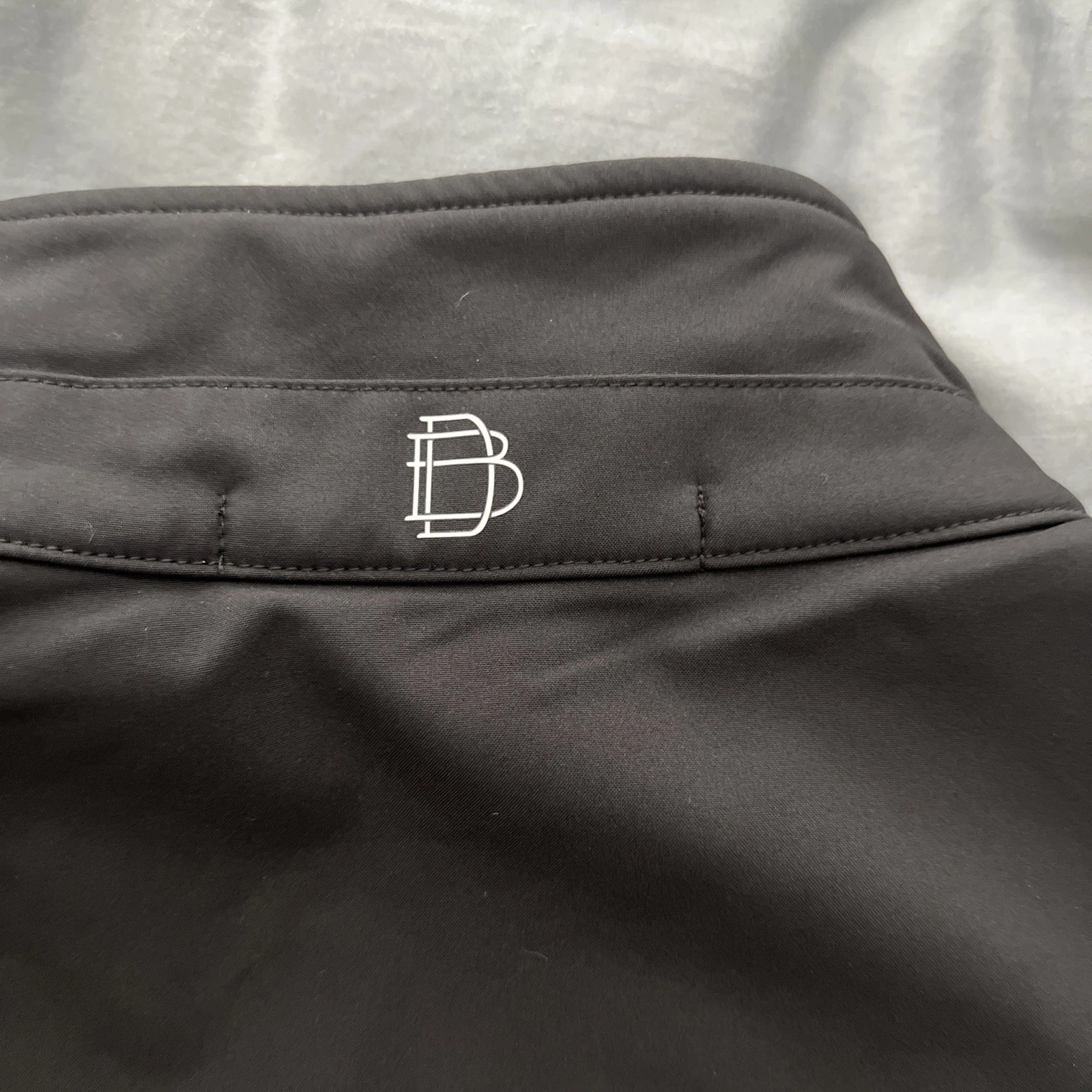 B Draddy Sport Men's Black Softshell Full Zip Vest Zipped Pockets L Golf - product detail image 5