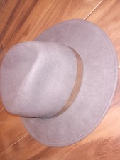 Pendleton 100% Wool Hat Cap Brown Felt Leather Band Made in USA Cowboy Vtg Sz M
