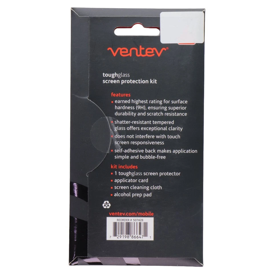 Kit de protección de pantalla de vidrio templado de vidrio templado Ventev para Samsung Galaxy Note 5 Foto 2 de 2