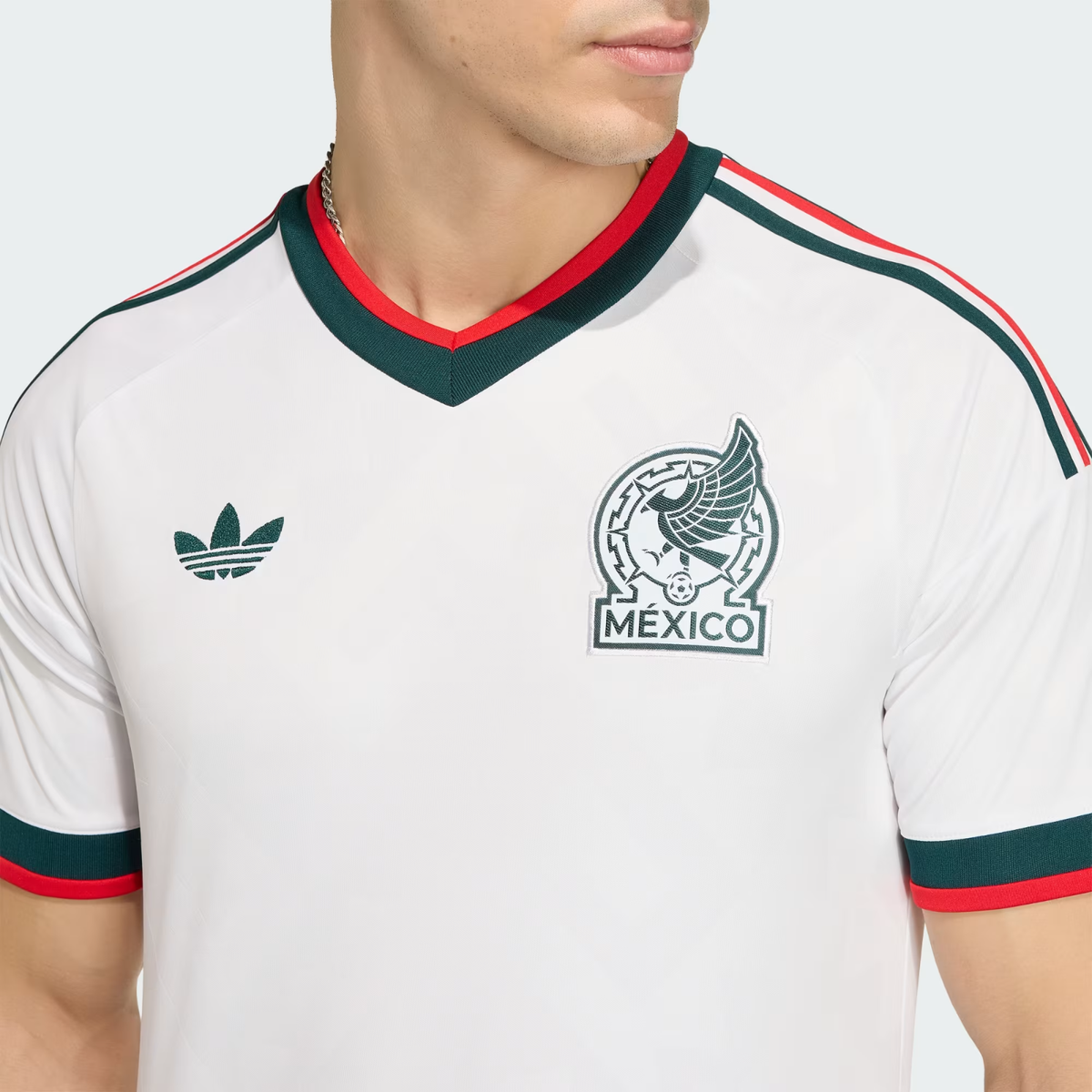 Men's Medium Adidas Mexico Away White 2026 World Cup Replica