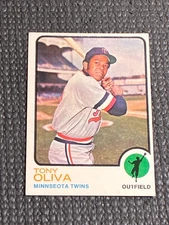 1973 Topps Tony Oliva #80 - No Creases - Nice Corners - Nice Card
