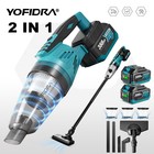 Für Makita 18V 1500W Akku Staubsauger 650ML Auto Handstaubsauger Mit 0/2 Akkus