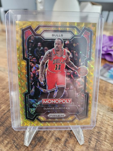 DeMar DeRozan 2023-24 Panini Prizm Monopoly Gold Prizm Card /49