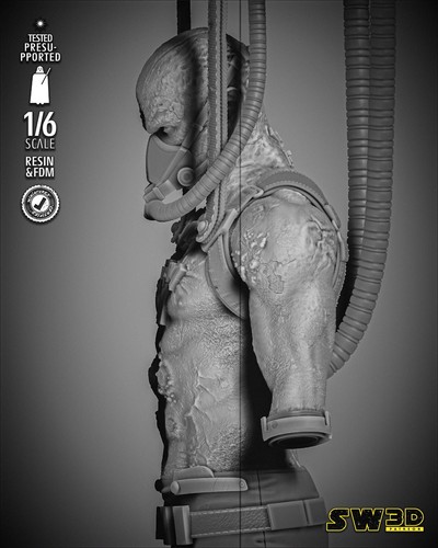 Darth Vader 3D Printed Figure, Iconic Star Wars Sith Lord Collectible, Unpainted - Picture 5 of 10