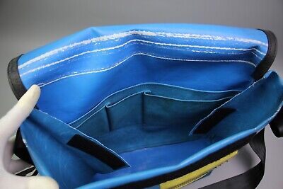 FREITAG F14 DEXTER Blue/Yellow Used PVC Crossbody MESSENGER FREITAG F14 DEXTER Blue/Yellow Used PVC Crossbody MESSENGER