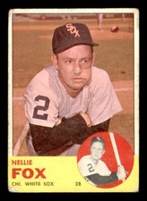1963 Topps Baseball #525 Nellie Fox GD *f1