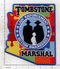 Arizona - Tombstone Marshal Autism Awareness AZ Police Dept Patch
