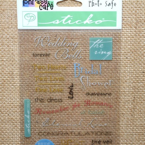 Sticko phrase café WEDDING BELLS Stickers SP-PCC-12 - Picture 5 of 8