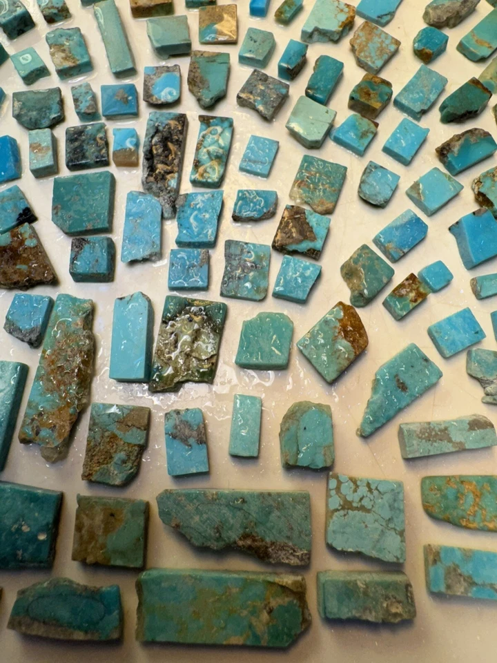 !118g Campana Trading Post Turquesa! SLASHED! ¡Losas corintias cuadradas! Foto 3 de 4