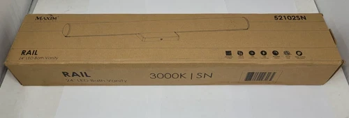 Maxim Lighting 52102SN Rail LED 24" Bath Vanity Light 3000K - Satin Nickel - Picture 4 of 7