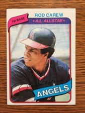 Vintage Value; 1980 Topps Rod Carew #700 EX 5