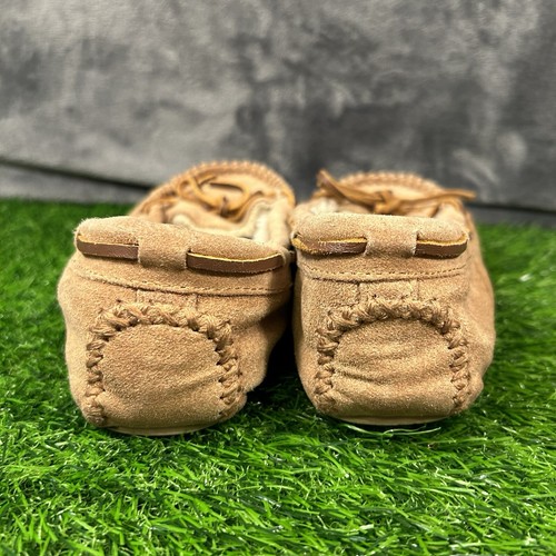 Minnetonka Cassie Moccasin Womens 8 Brown Suede Leather Shoes Slipper Comfort - Imagen 6 de 13