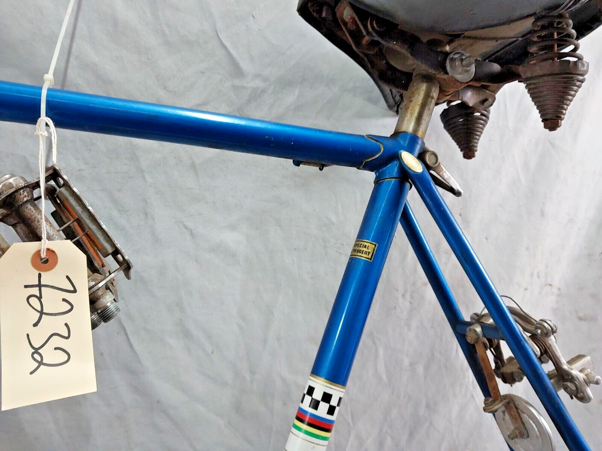 Vintage Peugeot Bike Frame Set 57 cm Record Du Monde France 120