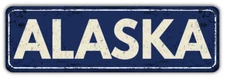 Alaska USA State Grunge Emblem Car Bumper Sticker Decal