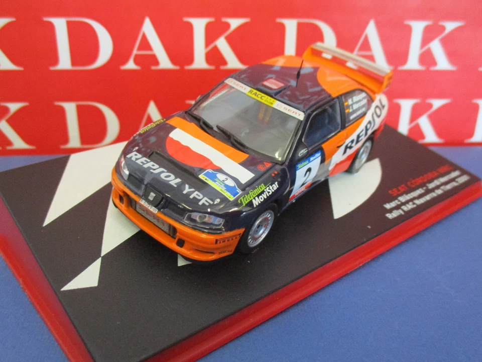 Die cast 1/43 Modellino Auto Seat Cordoba WRC Rally RAC Navarra de Tierra 2001 - Immagine 2 di 4