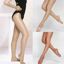 Smooth Shiny Gym Dance Yoga Pantyhose Stirup Shaping Tights for Women