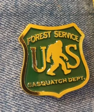 FOREST SERVICE-SASQUATCH DEPT.-  ENAMEL PIN-SHIP ALL THE PINS YOU BUY FOR $4.99