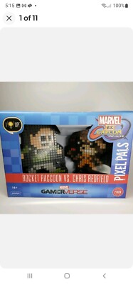 Pixel Pals Marvel Vs Capcom Rocket Raccoon & Chris Redfield 2-Pack PDP New - NIB
