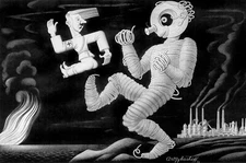 Boris Artzybasheff : Ready for The Next War : 1940s : Archival Canvas Art Print