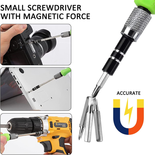 Pequeño Juego de Destornilladores de Reparación con Estuche Precisión Mini TORX Herramienta Kits Magnéticos EE. UU. - Imagen 5 de 10